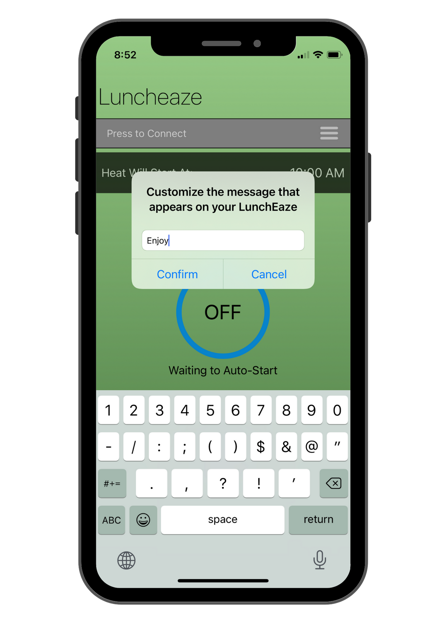 LunchEAZE bluetooth app